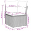 havesofasæt med 7 hynder sort polyrattan