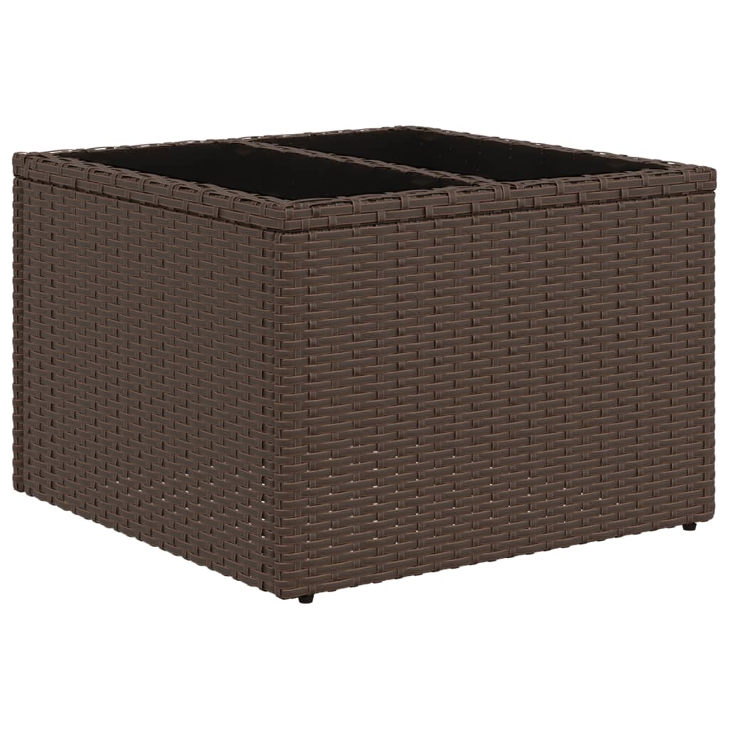 sofasæt til haven 12 dele med hynder polyrattan brun