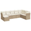 sofasæt til haven 8 dele med hynder polyrattan beige