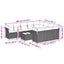 loungesæt til haven 11 dele med hynder polyrattan grå