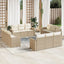 sofasæt til haven 12 dele med hynder polyrattan beige