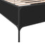 sengeramme 100x200 cm konstrueret træ og metal sort