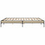 sengestel 200x200 cm konstrueret træ og metal sonoma-eg