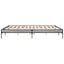 sengestel 200x200 cm konstrueret træ og metal grå sonoma-eg