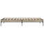sengeramme 100x200 cm konstrueret træ og metal sonoma-eg