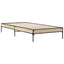 sengeramme 100x200 cm konstrueret træ og metal sonoma-eg