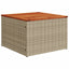 sofasæt til haven 6 dele med hynder polyrattan beige