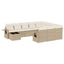sofasæt til haven 11 dele med hynder polyrattan beige
