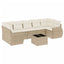 sofasæt til haven 8 dele med hynder polyrattan beige