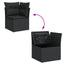 sofasæt til haven 10 dele med hynder polyrattan sort