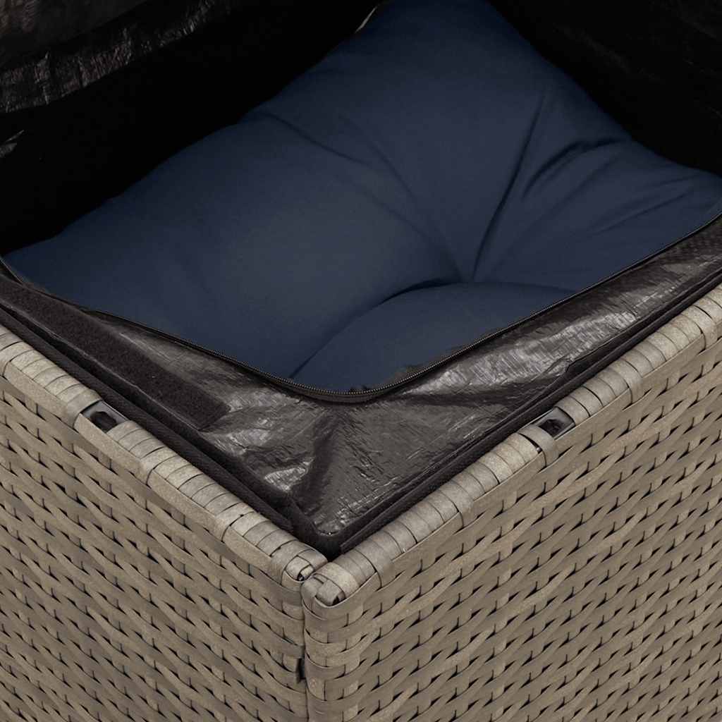 sofasæt til haven 14 dele med hynder polyrattan grå