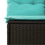 sofasæt til haven 7 dele med hynder polyrattan sort
