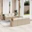 sofasæt til haven 8 dele med hynder polyrattan beige