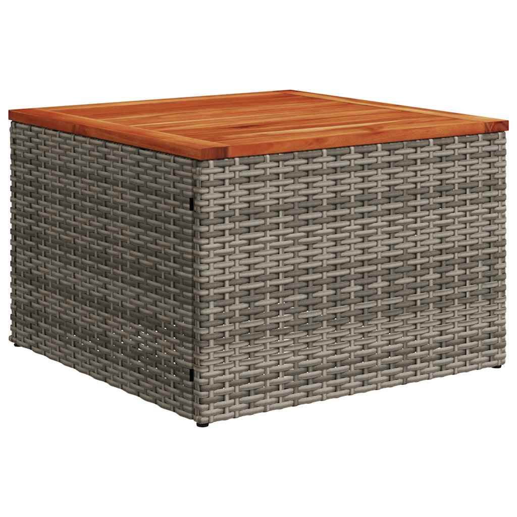 sofasæt til haven 8 dele med hynder polyrattan grå