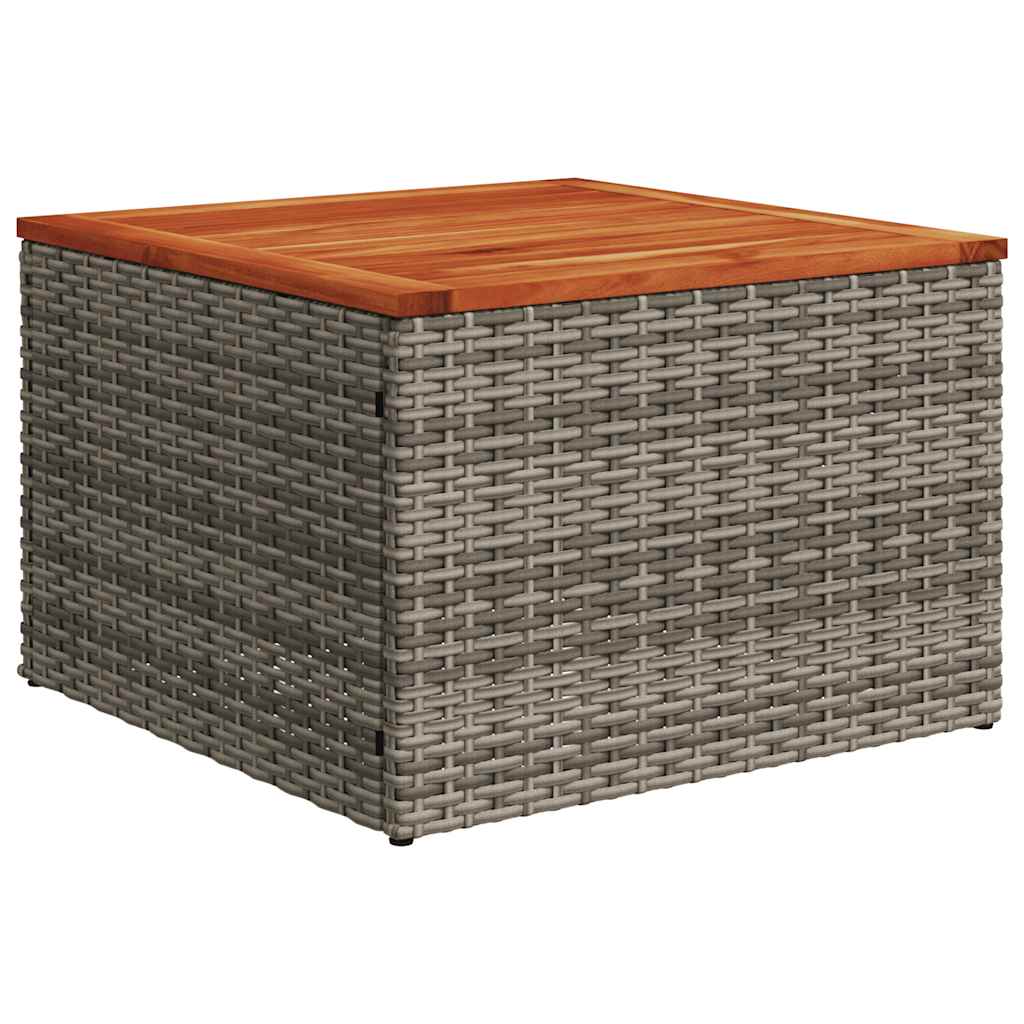 sofasæt til haven 9 dele med hynder polyrattan grå