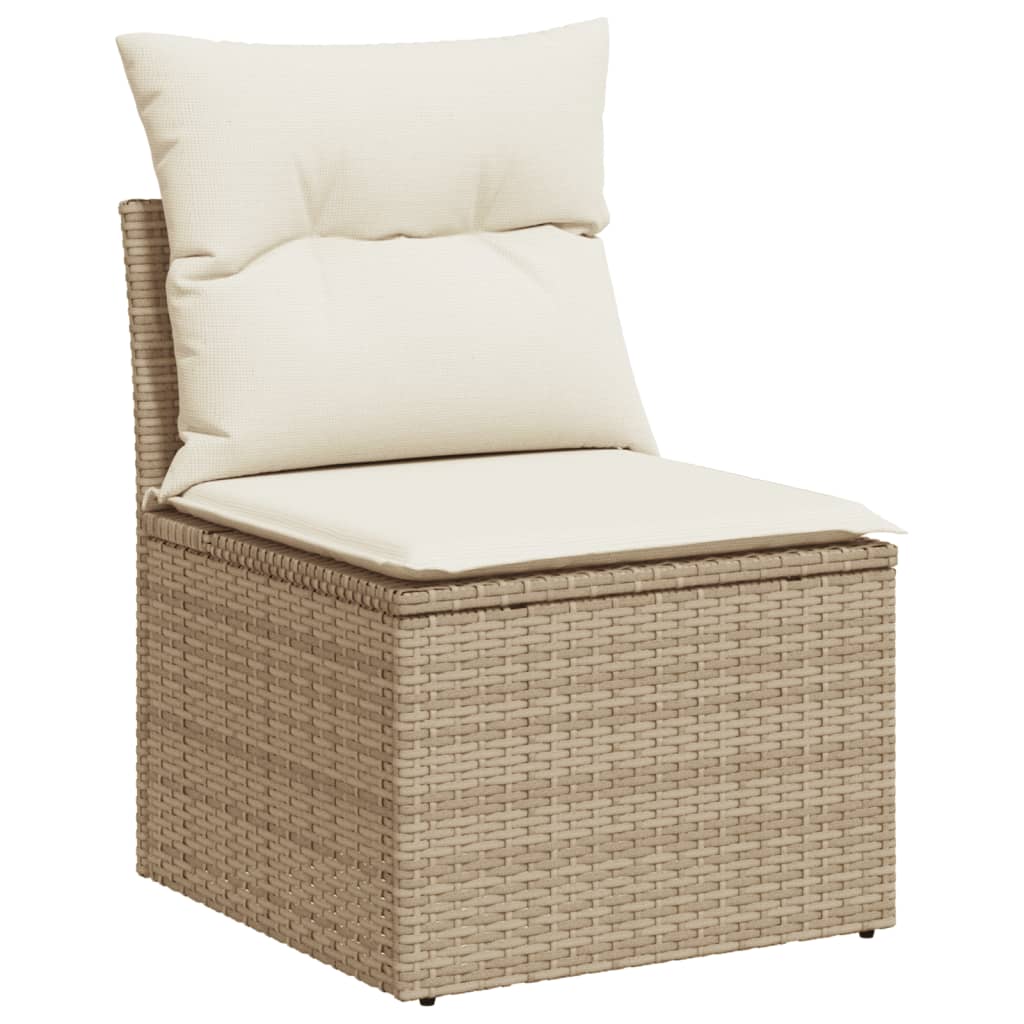 sofasæt til haven 12 dele med hynder polyrattan beige