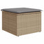 havesofasæt 8 dele med hynder polyrattan beige