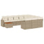 sofasæt til haven 11 dele med hynder polyrattan beige