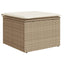 sofasæt til haven 10 dele med hynder polyrattan beige