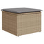 havesofasæt 11 dele med hynder polyrattan beige