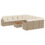 sofasæt til haven 12 dele med hynder polyrattan beige