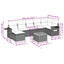 havesofasæt 8 dele med hynder polyrattan beige