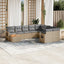 havesofasæt 10 dele med hynder polyrattan beige