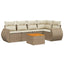sofasæt til haven 6 dele med hynder polyrattan beige