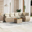 sofasæt til haven 6 dele med hynder polyrattan beige