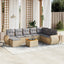 sofasæt til haven 9 dele med hynder polyrattan beige