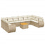 sofasæt til haven 11 dele med hynder polyrattan beige