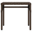 liggestole 2 stk. med baldakiner og bord polyrattan brun