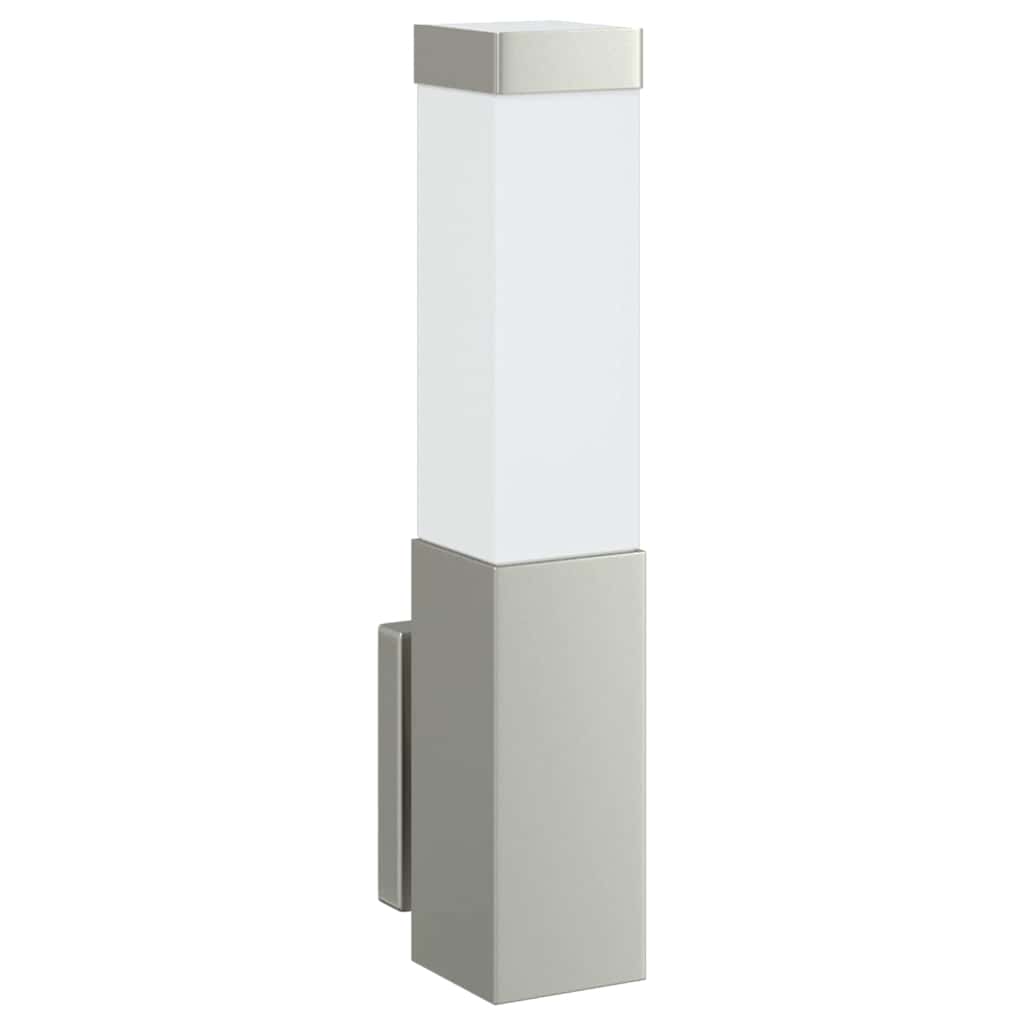 Udendørs væglampe 2 pcs Sølv 10.5 x 6 x 33 cm