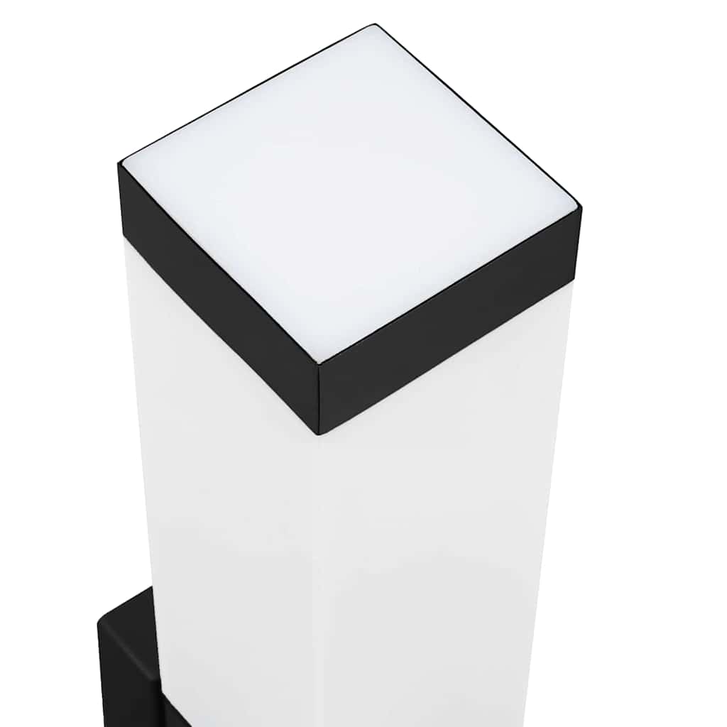 Udendørs væglampe 2 pcs Sort 10.5 x 6 x 33 cm