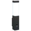 Udendørs væglampe 2 pcs Sort 10.5 x 6 x 33 cm