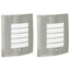Udendørs væglampe 2 pcs Sølv 23,5 x 9 x 26 cm