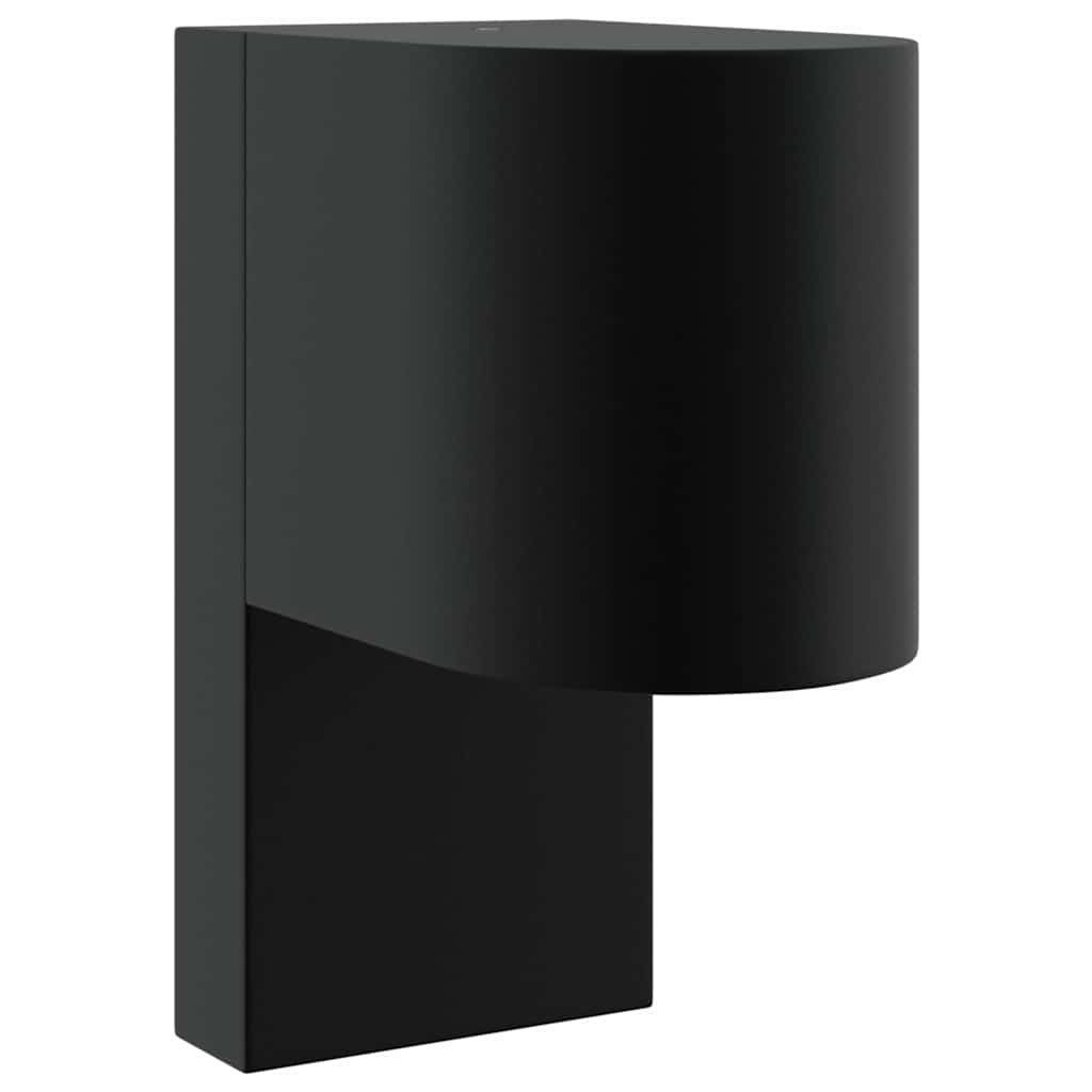 Udendørs væglampe 2 stk. Sort 12 x 7 x 15 cm Rustfrit stål