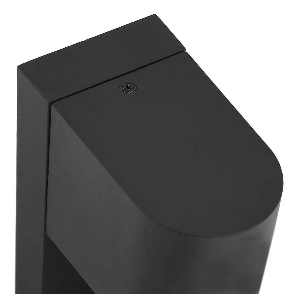 Udendørs væglampe 2 pcs Sort 12 x 7 x 15 cm Rustfrit stål