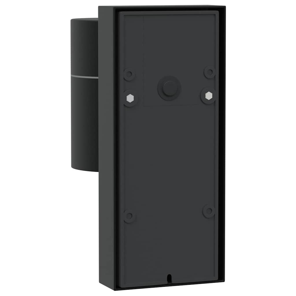 Udendørs væglampe 2 pcs Sort 6,5 x 10,5 x 16 cm
