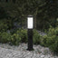 pullertlampe med stikkontakt 50 cm rustfrit stål IP44