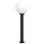 pullertlampe med sensor 80 cm sort IP44