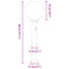 pullertlampe med sensor 80 cm sort IP44
