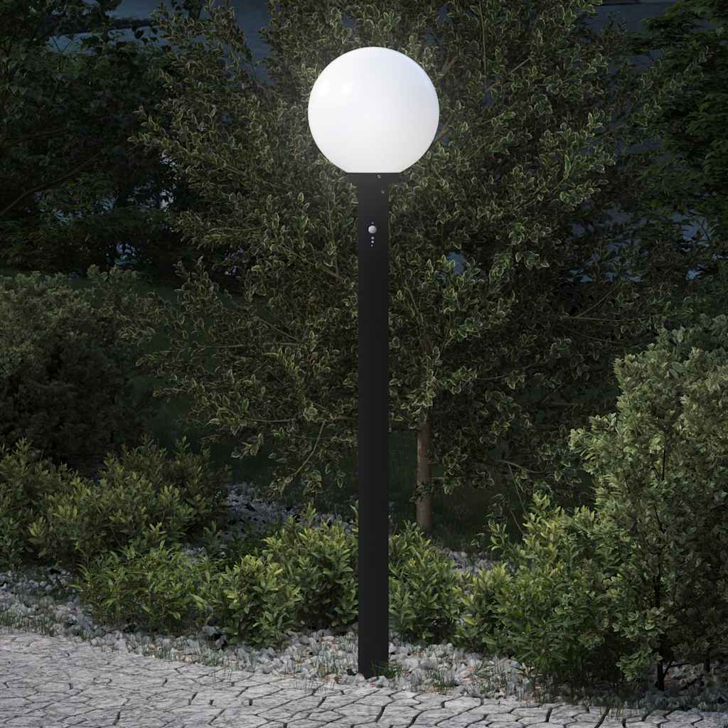 pullertlampe med sensor 120 cm sort IP44