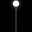 pullertlamper med sensor 3 stk. 120 cm sort IP44