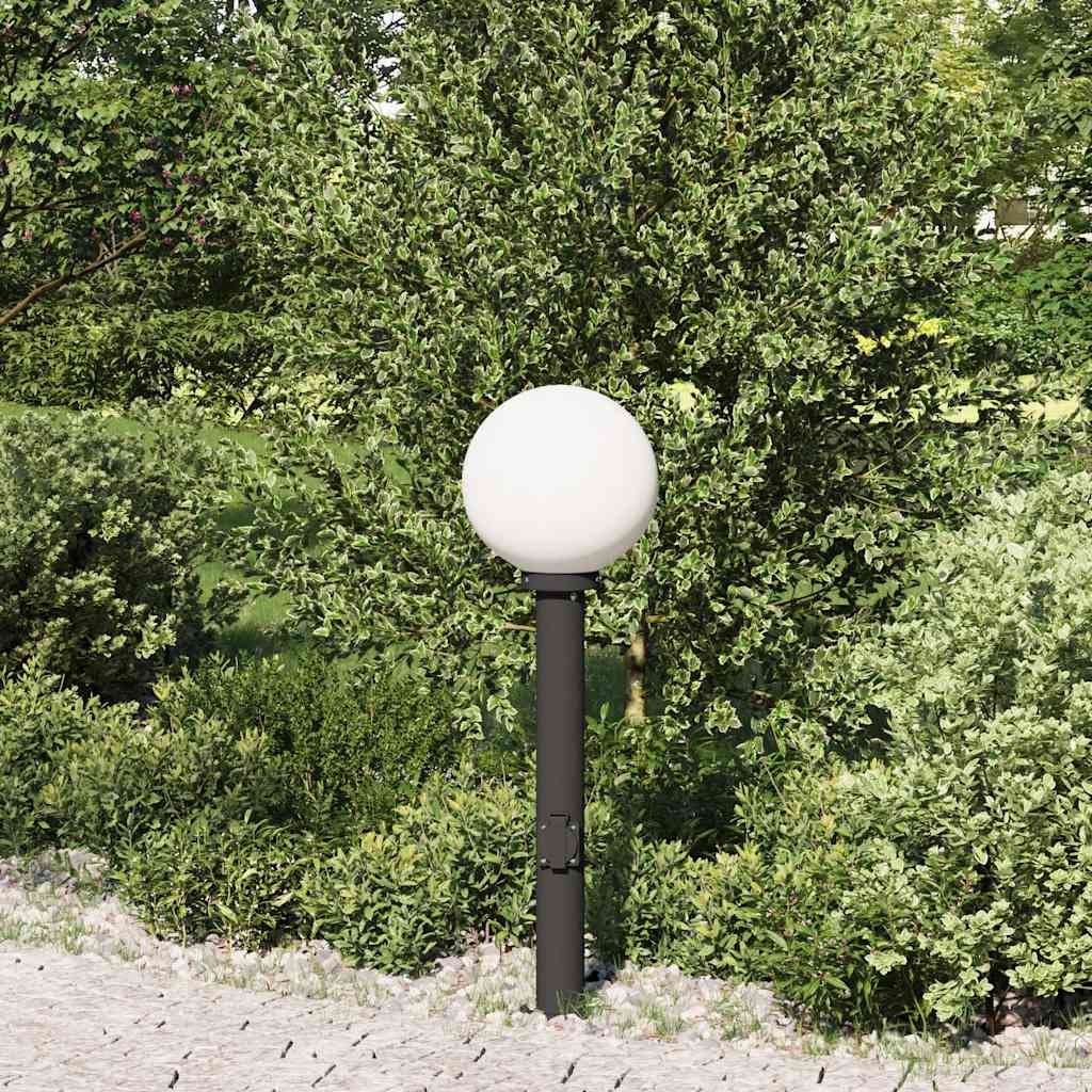 pullertlampe med stikkontakt 80 cm sort IP44
