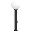 pullertlampe med stikkontakt 80 cm sort IP44