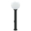 pullertlampe med stikkontakt 80 cm sort IP44