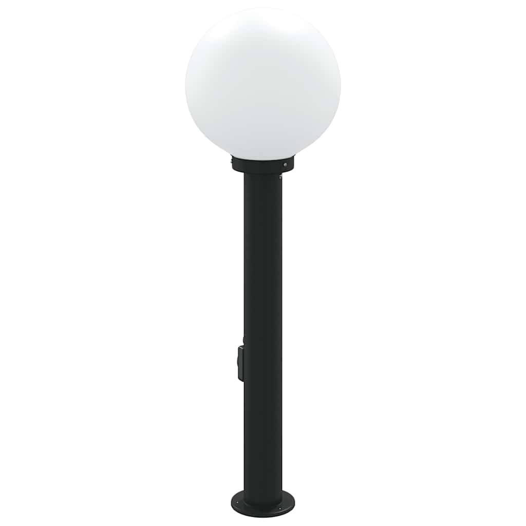 pullertlampe med stikkontakt 80 cm sort IP44