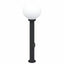 pullertlamper med stikkontakt 3 stk. 80 cm sort IP44
