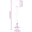 pullertlampe med stikkontakt 120 cm sort IP44